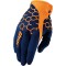 Motokrosové rukavice Thor DRAFT COMB NAVY/ORANGE GLOVES 2017