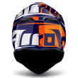 Motokrosová helma AIROH TERMINATOR 2.1S CLEFT bílá/modrá/oranžová 2017