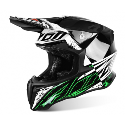 Motokrosová helma AIROH TWIST SPOT bílá/černá/zelená 2017
