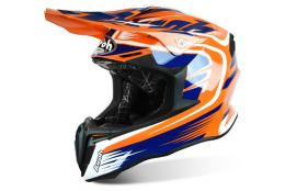 Motokrosová helma AIROH TWIST MIX oranžová/modrá/bílá 2017