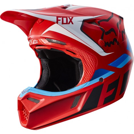 Motokrosová helma Fox Racing V3 Grav Helmet, ECE Black/Yellow 2017