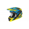 Motokrosová přilba Cassida-ČR Cross Pro(MODRÁ/ŽLUTÁ FLUO/ČERNÁ)