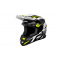 Motokrosová MX přilba Cassida-ČR, Cross Cup Two (Bílá/žlutá fluo/šedá/černá)