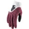 Motokrosové rukavice Thor REBOUND RED MAROON/WHITE  GLOVES 2019