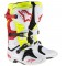 Motokrosové boty ALPINESTARS TECH 10 boty - bílá/červená/flo žlutá