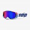 Motokrosové brýle 100% ARMEGA Genesis HiPER Blue/Red Mirror se zrcadlovým sklem 2019