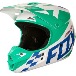 Motokrosová helma Fox Racing V1 Sayak Helmet green/white 2018