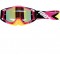 Motokrosové brýle 100% Hyper Black/Pink s čírým sklem