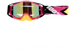 Motokrosové brýle 100% Hyper Black/Pink s čírým sklem
