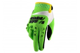 Motokrosové rukavice 100%  Airmatic Lime zelené MX/Bike