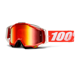 Motokrosové brýle 100% Fire Red s čírým sklem 2017