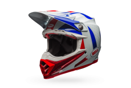 Motokrosová helma Bell Moto-9 Flex Vice Blue/Red Carbon 2017